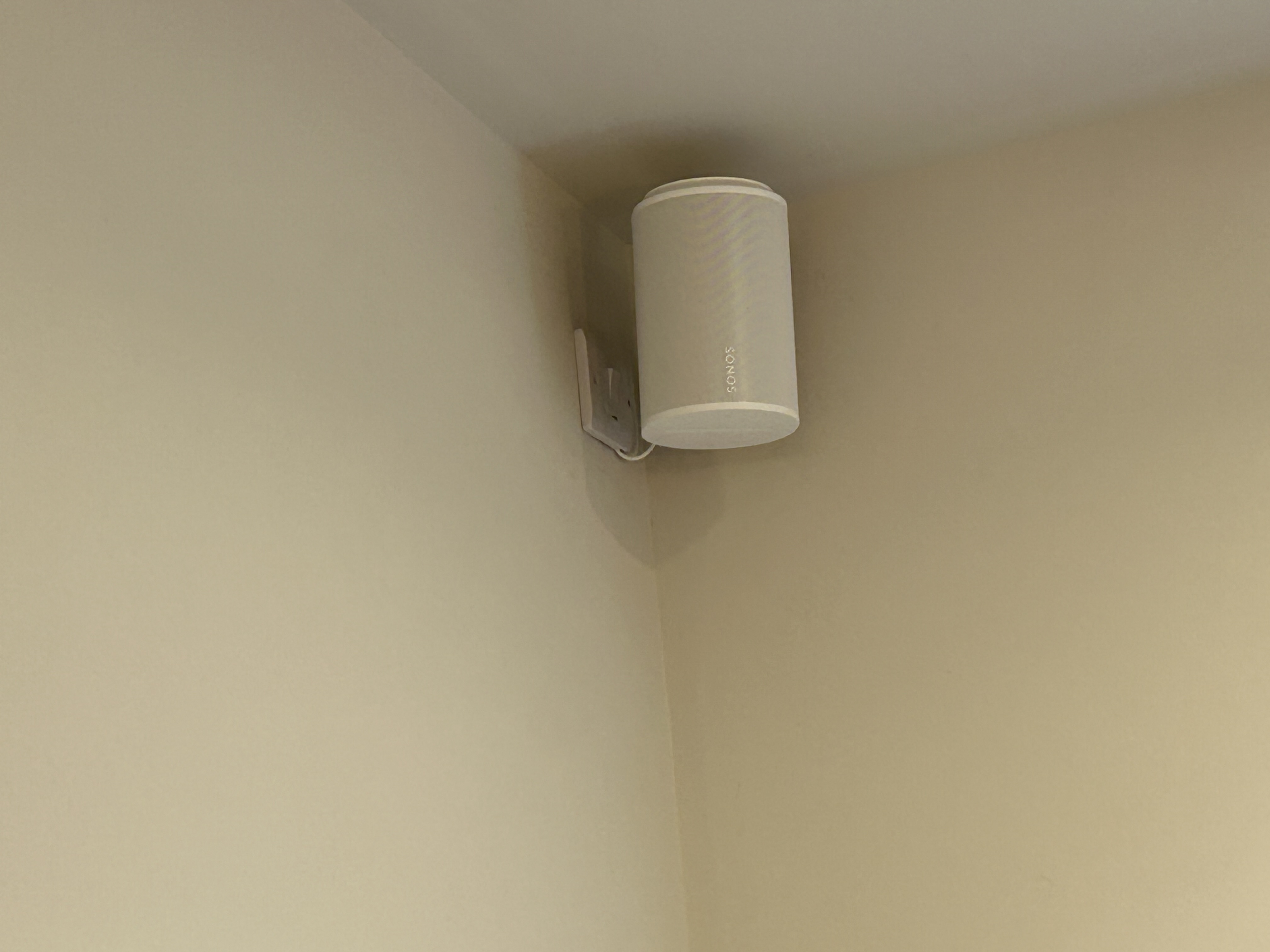 Wall-mounted Sonos speaker